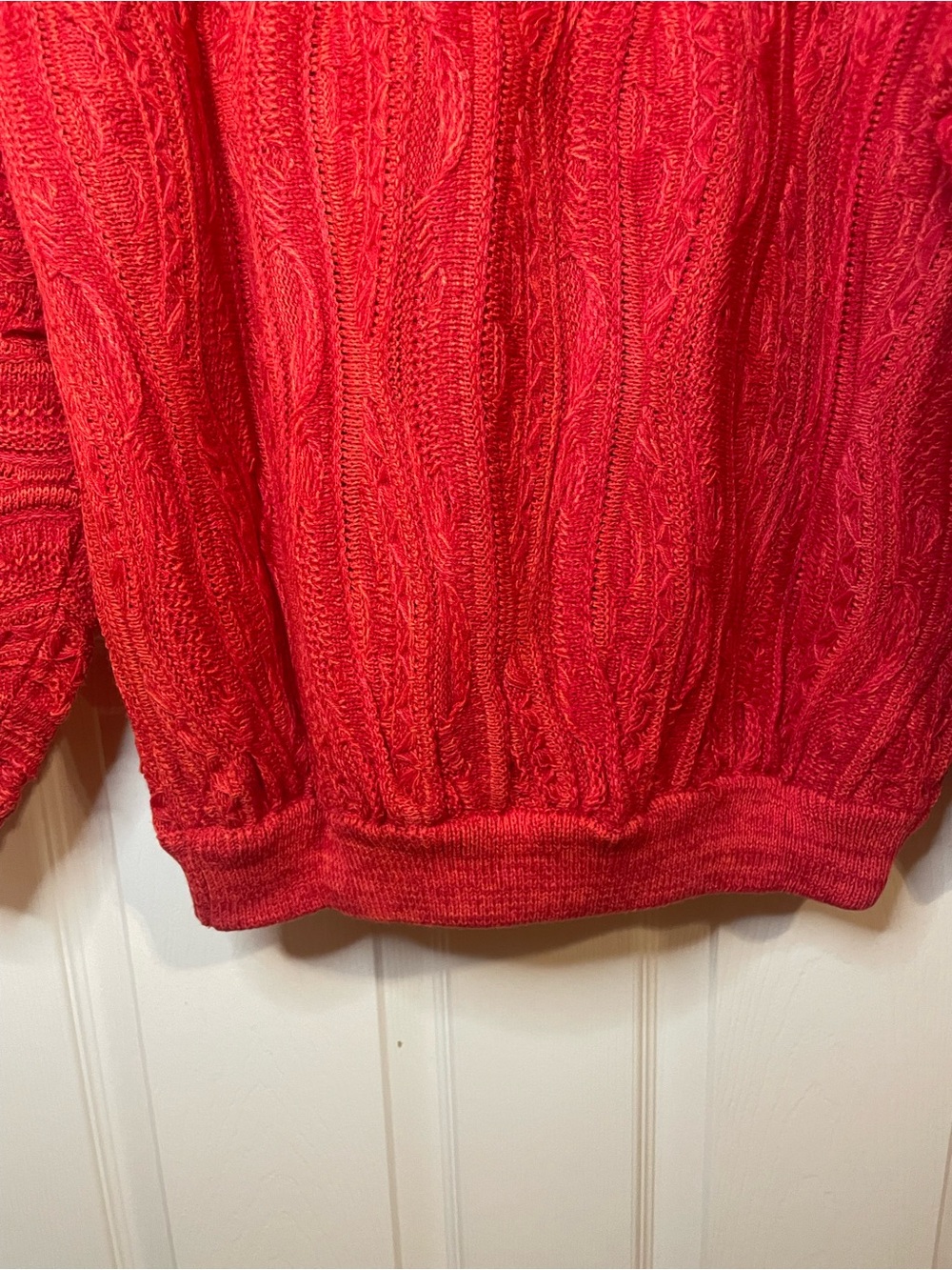 Delf USA COOGI Style Red Knit Crewneck Sweater Size XL - Picture 9 of 9